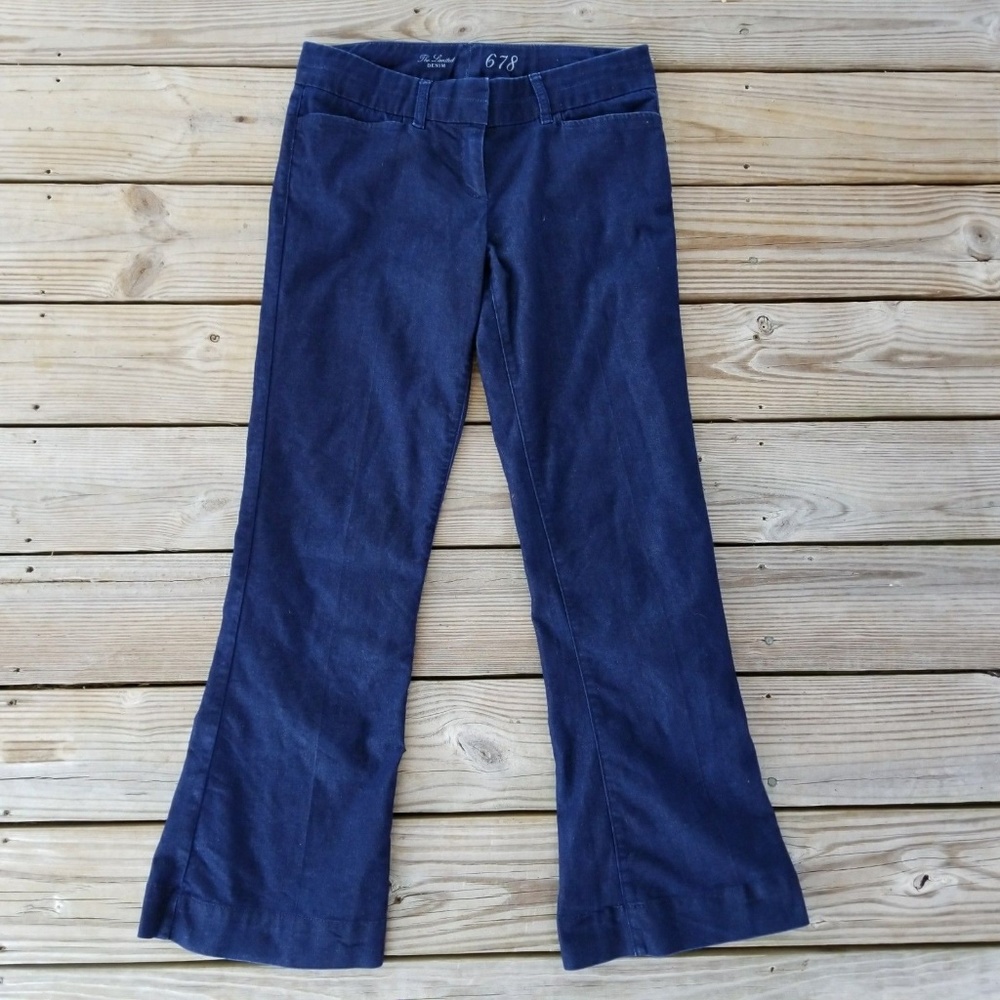 Denim 678 Dark Wash Flare Leg Jeans Pants Sz 8 R